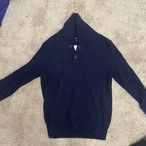 J. Crew Blue Turtleneck Sweater Knit Classic
